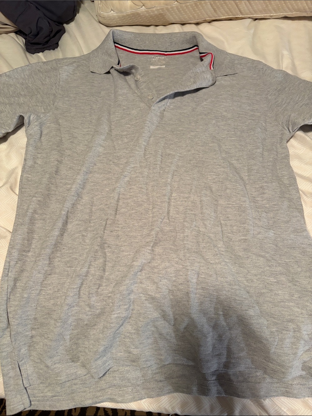 French Toast Lightweight Heather Gray Uniform Polo - XL